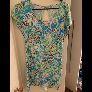 Lilly Pulitzer tshirt dress with keyhole back